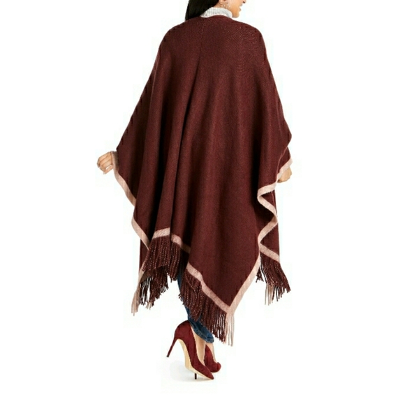 Vince Camuto Pop Stripe Shawl Topper New in Bag - Picture 2 of 5